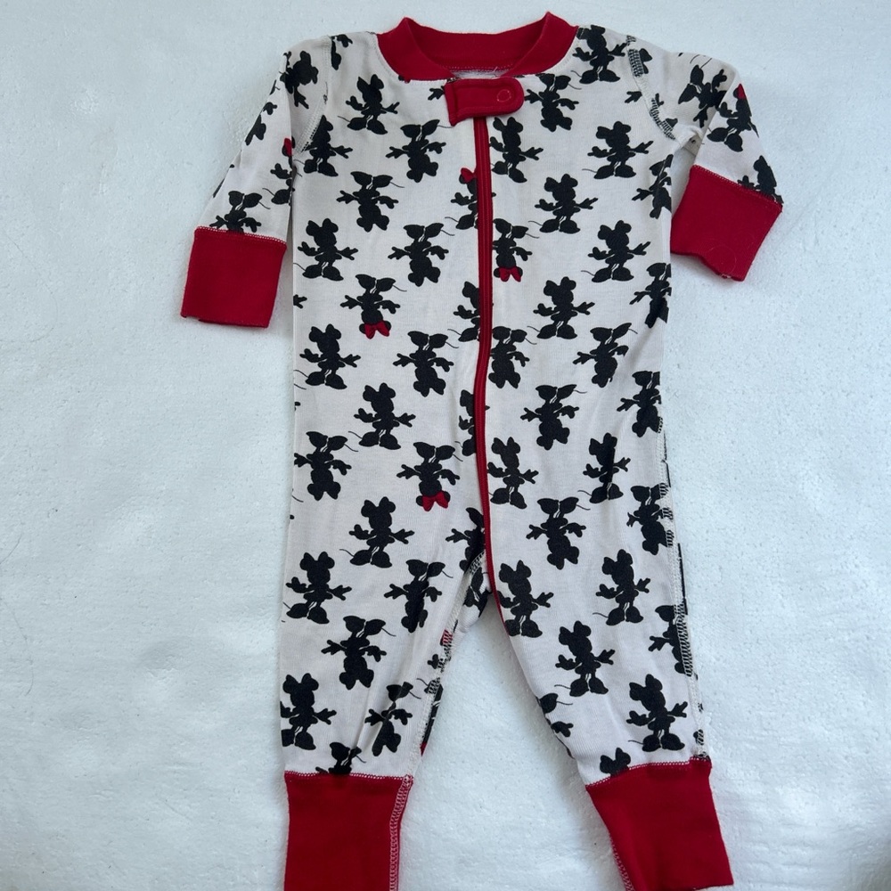 Hanna Andersson Disney Minnie  Mouse  silhouette sleeper pjs pajamas onesie